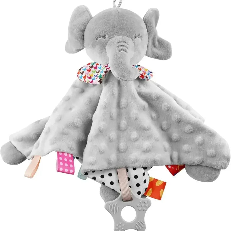 Elephant Baby Comforter Blanket Soft Appease Towel Baby Rattle Animals Toys Soothe Reassure Sleeping Towel Lathe HangingToddler Peaceful Pleasures Health and Wellness