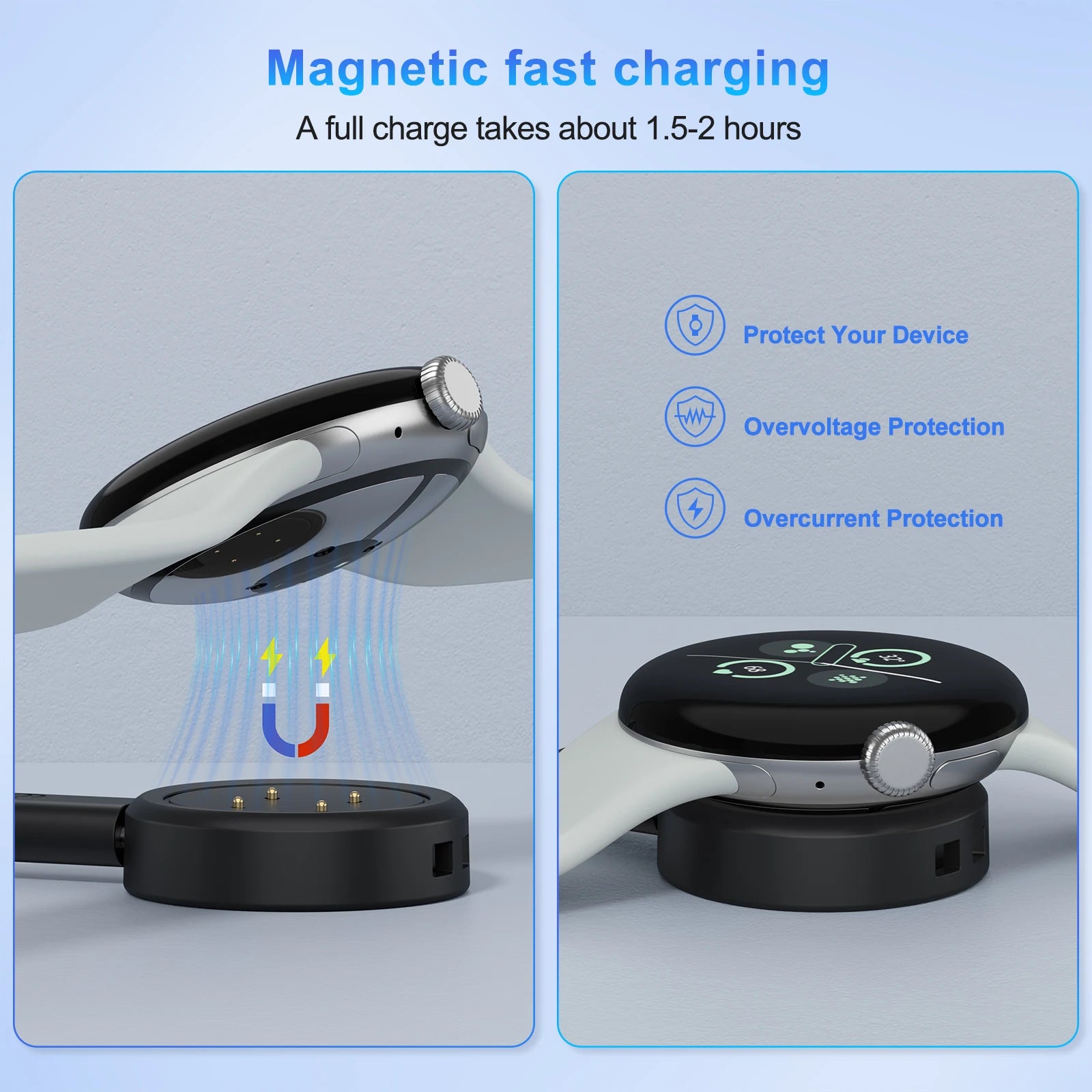 Hight Quality Charging Dock For Google Pixel Watch 3/3XL/2 Fast Charging Dock Holder With Lanyard For Google Pixel Watch 3 Peaceful Pleasures Health and Wellness