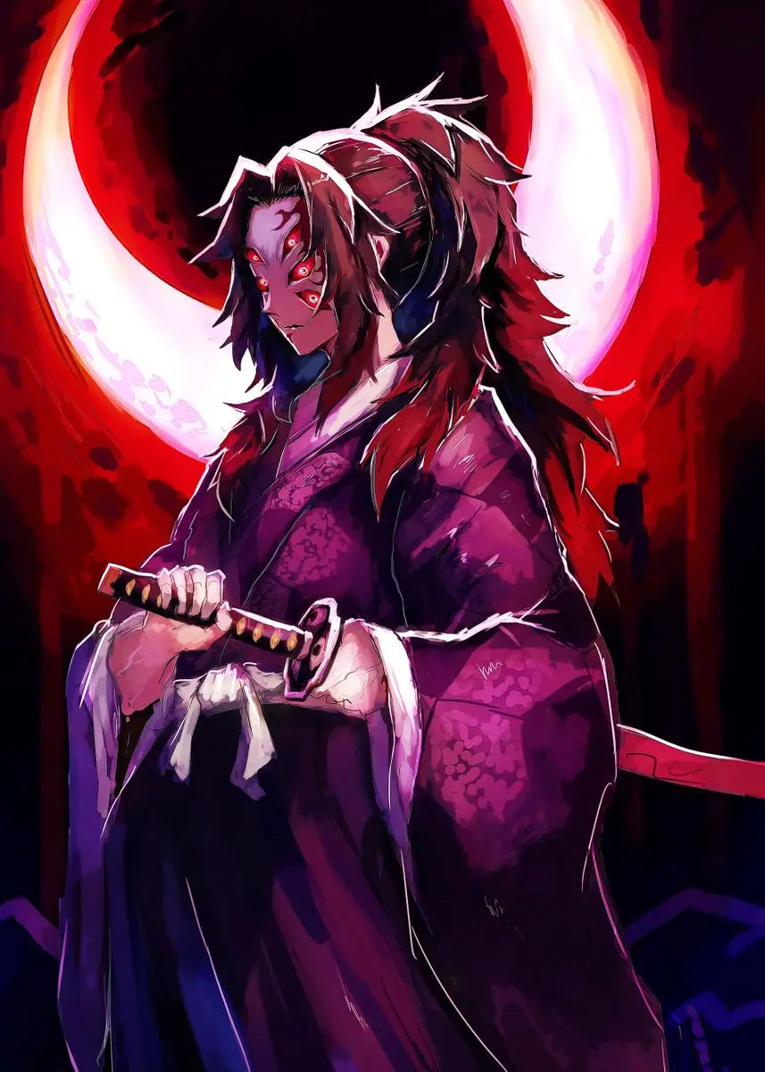 Demon Slayer Canvas Wall Art | Anime Drip Print Home Decor