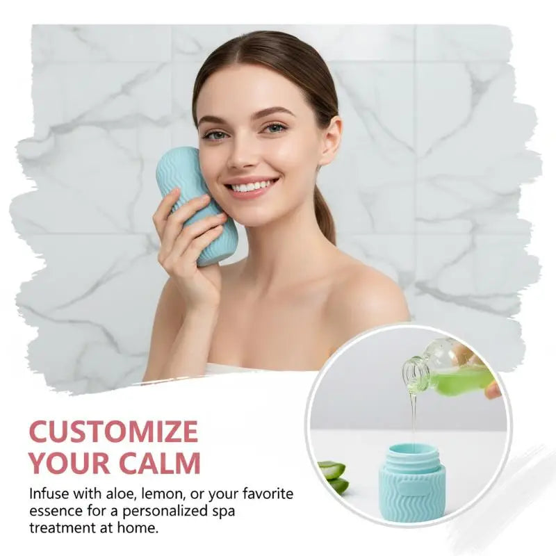 Silicone Mold Ice Roller Massager Mold For Facial Ice Pack Skincare Tools Eliminating Eye Bags Reusable And Soothing Peaceful Pleasures Health and Wellness