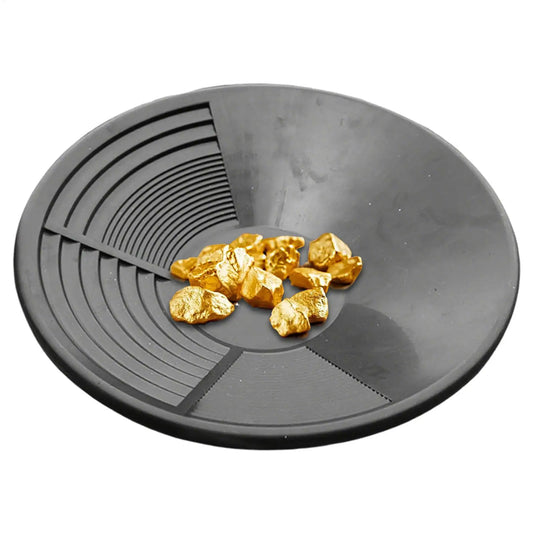 Hot Sale Plastic Gold Pan Basin Gold Mining Pan Ergonomic Gold Panning Tool Gold Pan Mining Tool Gold Panning Equipment Peaceful Pleasures Health and Wellness