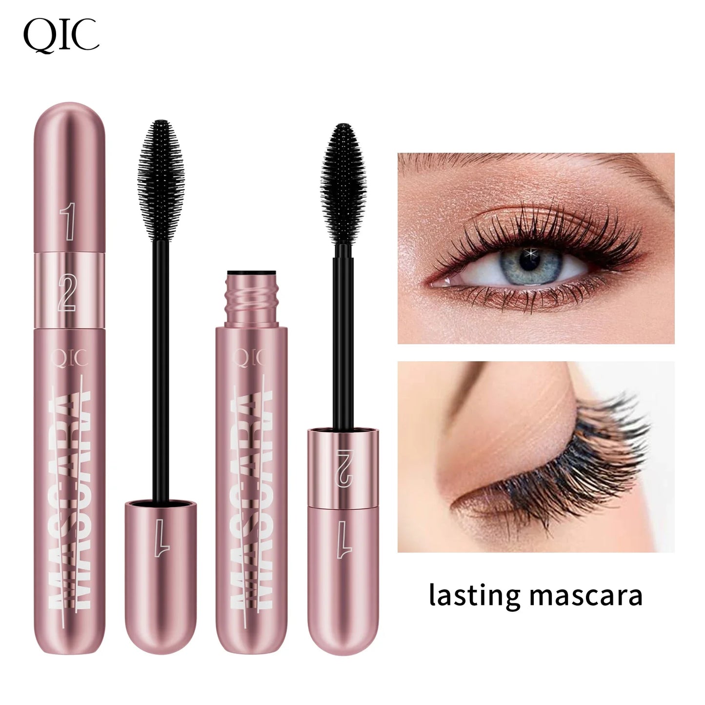 QIC 4D Mascara – Waterproof, Volumizing & Lengthening