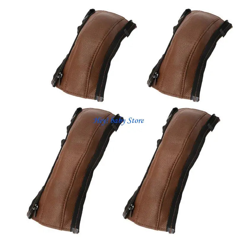 Baby Stroller Armrest Covers 4Pcs – Faux Leather Protective Set