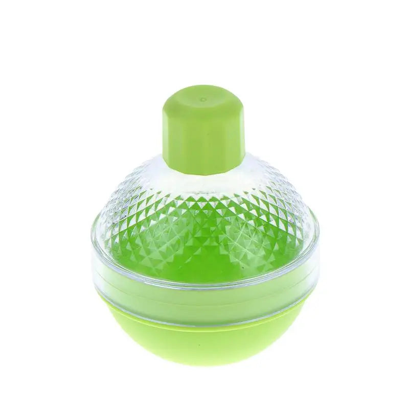 Silicone Ice Ball Maker Mold with Lid | Round Sphere Ice Cube Tray Silicone Ice Ball Mold Peaceful Pleasures Health and Wellness Green 1