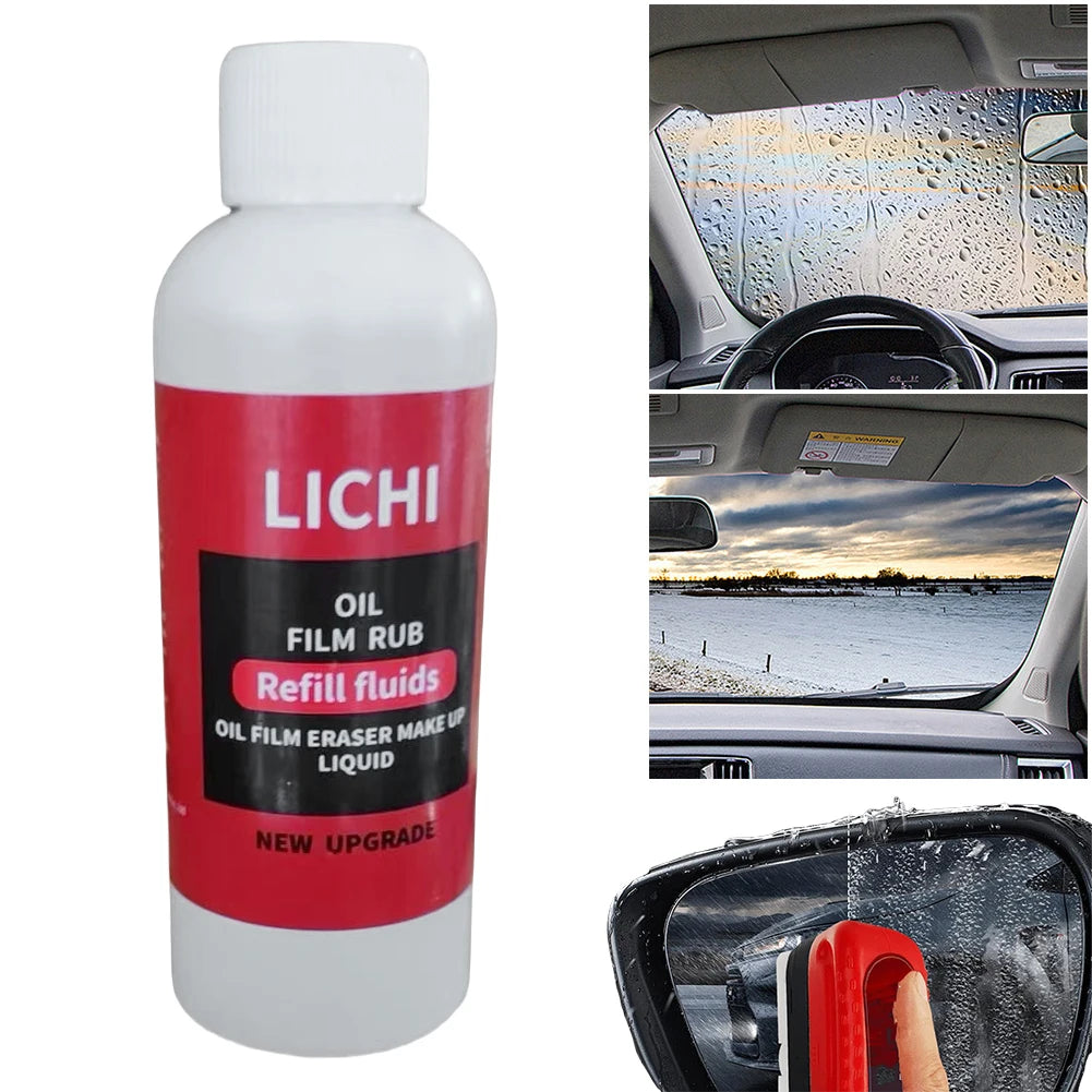 1-10PCS 100ml Car Windshield Cleaner Liquid Auto Glass Oil Refill Window Glass Oil Film Agent Car Glass Maintenance Agent Peaceful Pleasures Health and Wellness