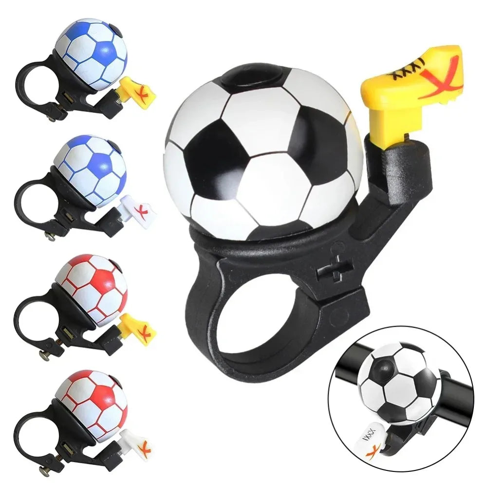 Kids' Football Cartoon Bicycle Bell | Mini Handlebar Bike Bell