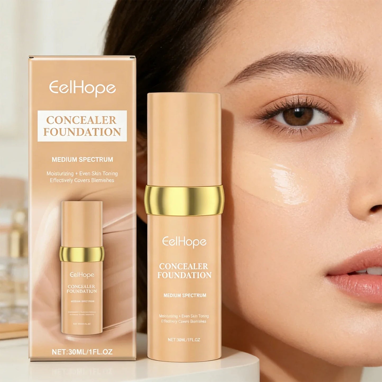Eelhope Color-Changing Foundation – Hydrating Longwear Concealer