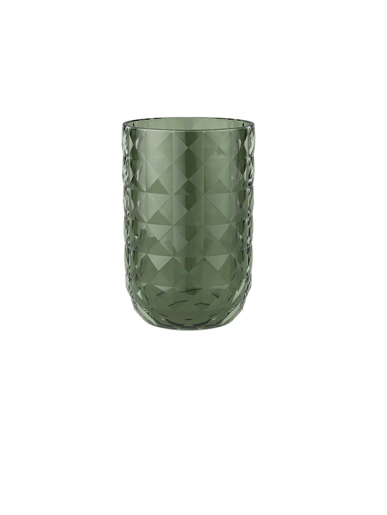 1Pcs Bathroom Cup Toothbrush Holder Stylish Geometric Design Mouthwash cup Perfect for Couples Easy to Clean & Enhances Decor Peaceful Pleasures Health and Wellness Green