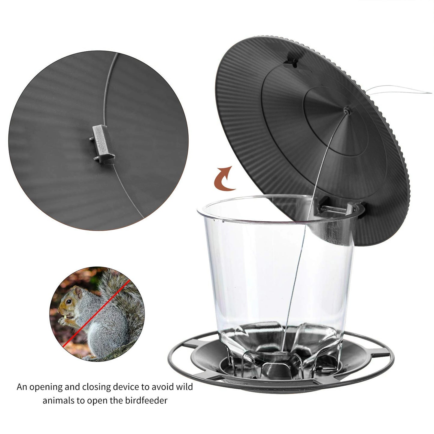 Bird Feeder Automatic Foot Feeding Tool Outdoor Bird Feeder Hanging Nut Feeding Multiple Hole Dispenser Holder Food Container Peaceful Pleasures Health and Wellness