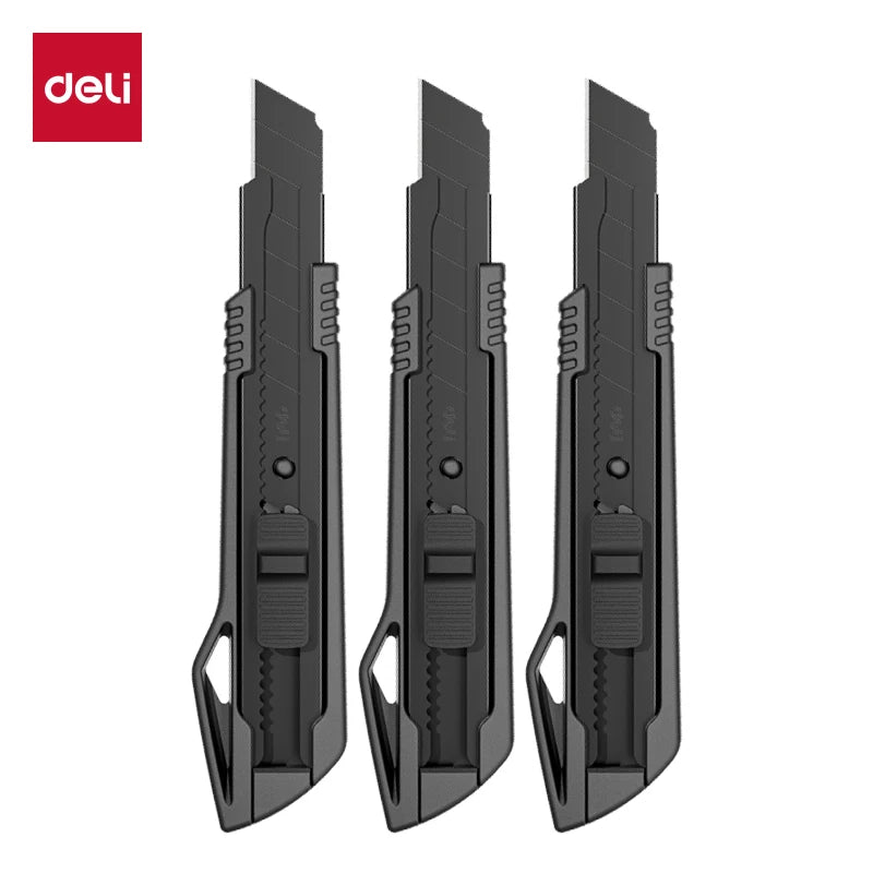Deli Heavy Duty Utility Knife SK5 Steel 9mm/18mm Box Cutter