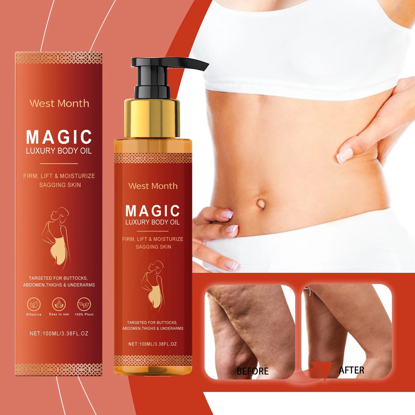 WESTMONTH Magic Body Tightening & Moisturizing Oil 100ml