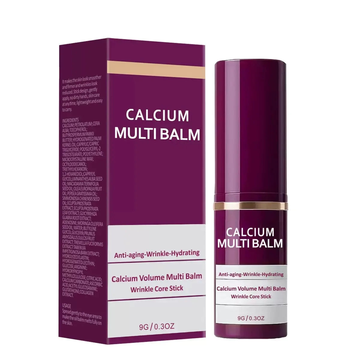 Calcium Collagen Multi Balm Stick – Firming & Hydrating Moisturizer Firming Balm Stick Peaceful Pleasures Health and Wellness 1pc