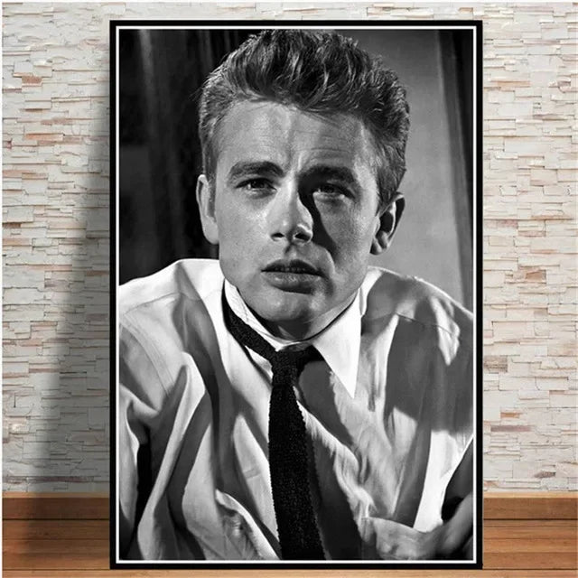 Scandinavian Minimalist Wall Art James Dean Movie Actor HD Canvas Painting Poster Print Home Bedroom Living Room Decoration Peaceful Pleasures Health and Wellness