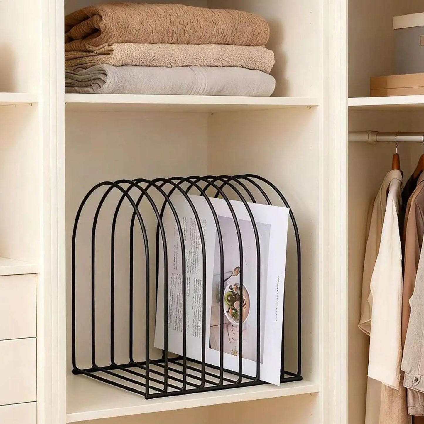 Metal Beanie Organizer Stand Set of 2 – Space-Saving Hat Holder