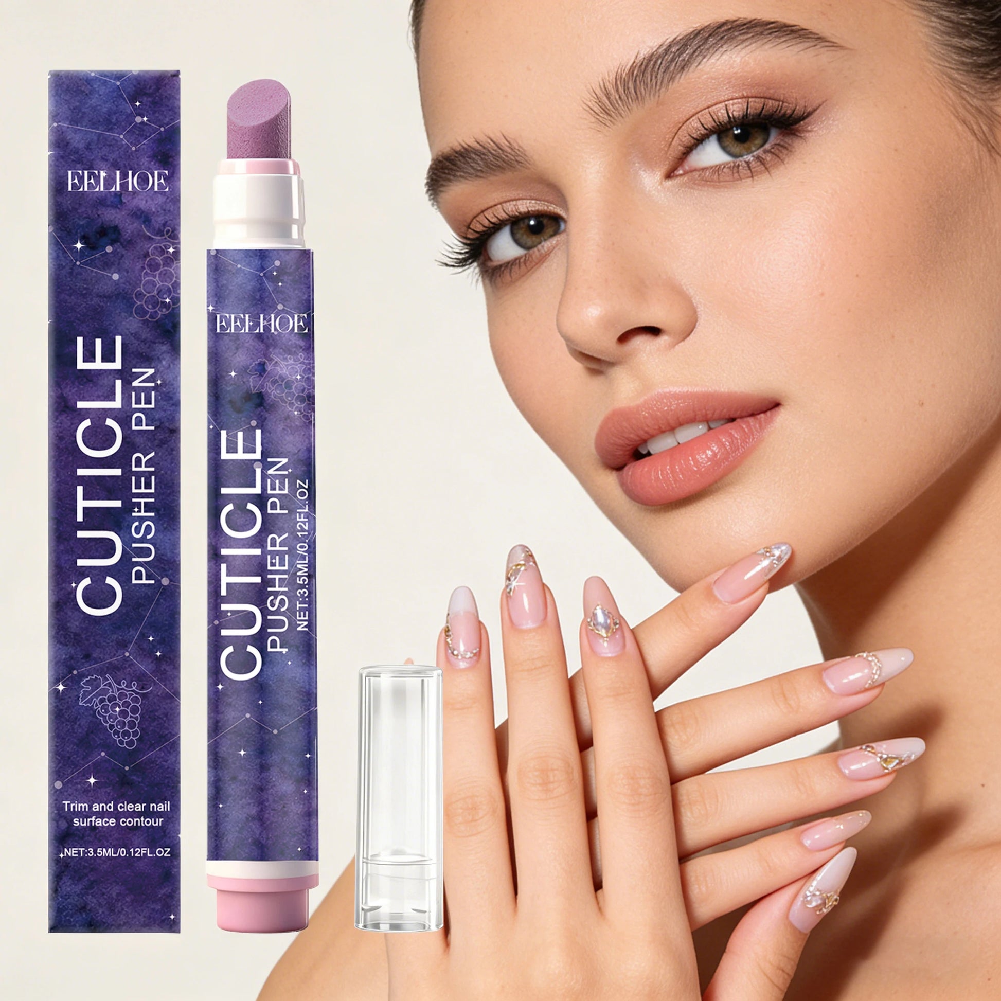 Nails Nutrition Oil Pen Repairing Damaged Nail Nourishment Cuticle Remove Dead Skin Prevent Agnail Multi-effect Nail Pusher Pen Peaceful Pleasures Health and Wellness