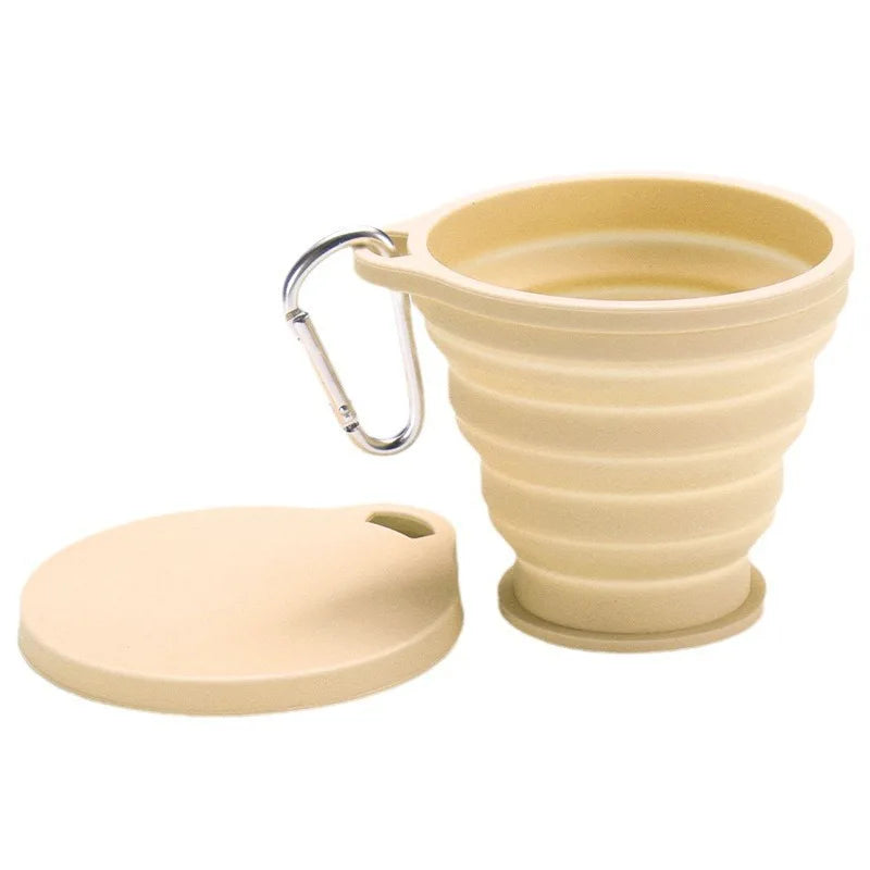Foldable Silicone Camping Cup – Food Grade & Heat-Resistant Collapsible Travel Cup Peaceful Pleasures Health and Wellness