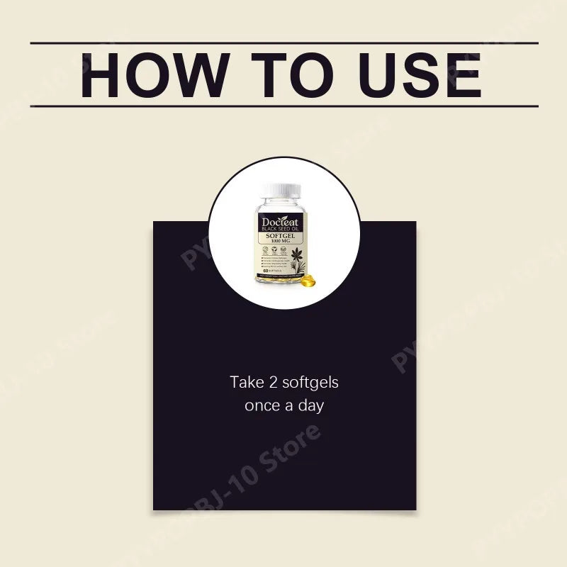 Black Seed Oil Softgels – Daily Immune Support | 60 Count