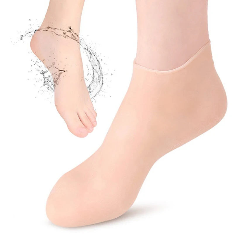 1Pair Feet & Hand Care Socks Gloves Silicone Gel Socks Moisturizing Foot Skin Care Hand Protectors Anti Cracking Spa Home Use Peaceful Pleasures Health and Wellness