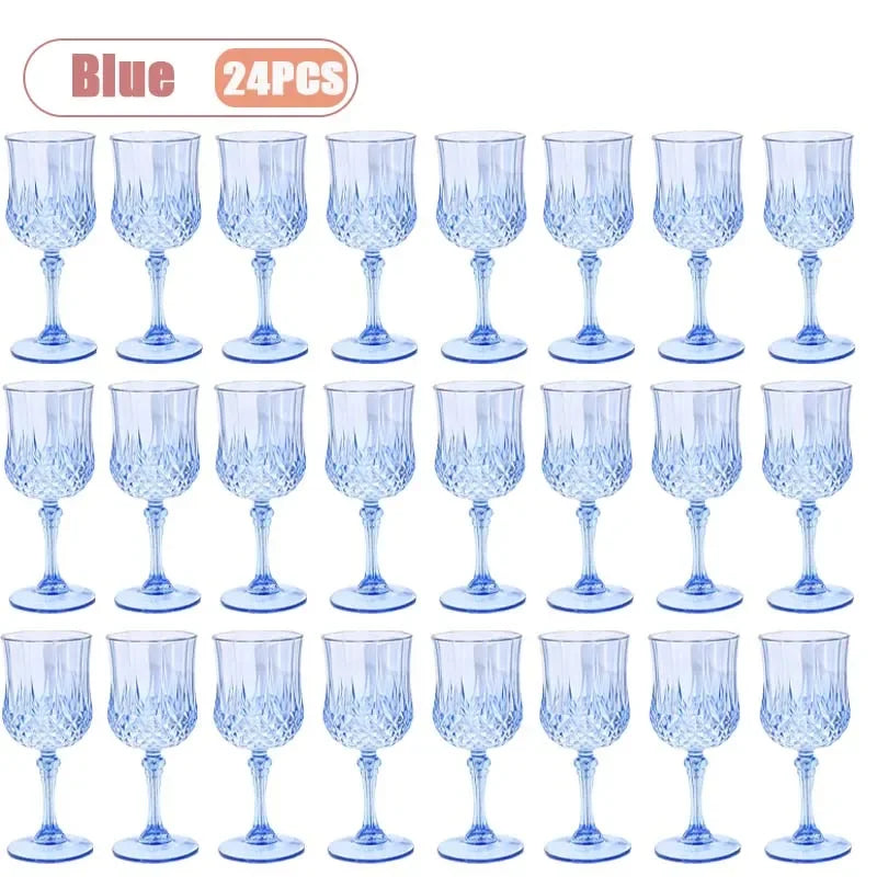 Shatterproof Plastic Champagne Flutes 12–36 Pcs | Reusable