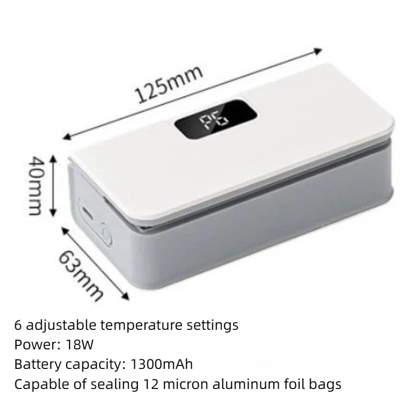 2-in-1 Portable USB Rechargeable Heat Bag Sealer & Cutter Heat Bag Sealer Peaceful Pleasures Health and Wellness A3