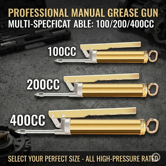 Heavy Duty Manual Grease Gun 100/200/400cc High-Pressure Pump Manual Grease Gun Peaceful Pleasures Health and Wellness