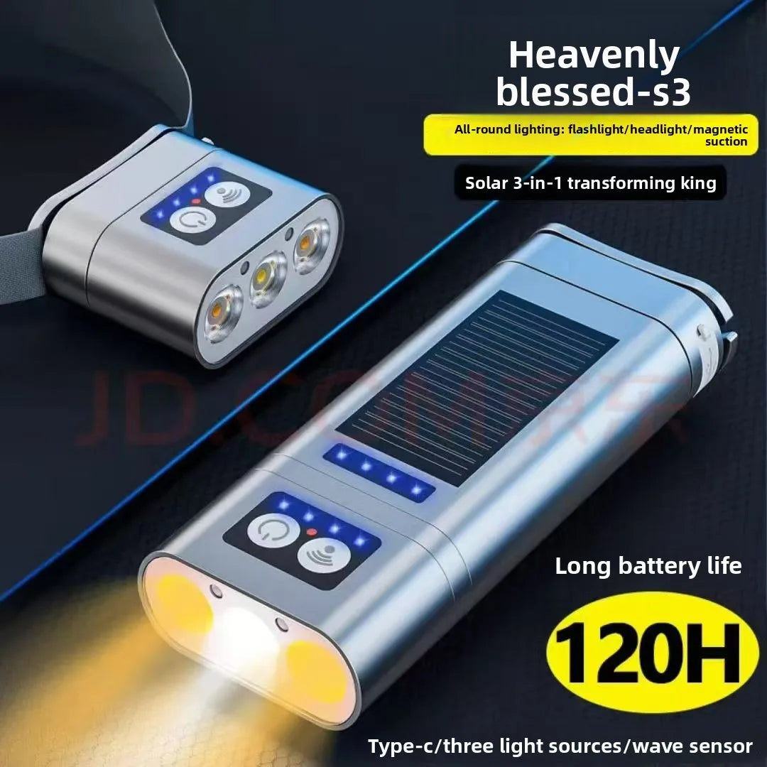 SHINEKNOT 120H LED Headlamp – Power Bank & Magnetic Mount