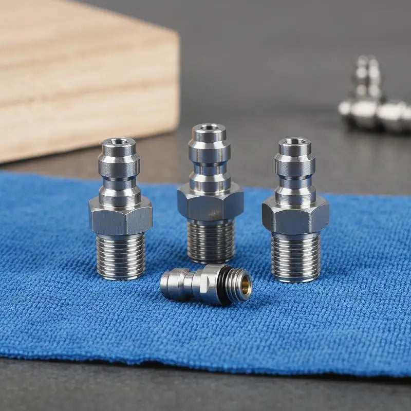 1PC Quick Connect Valve For High Pressure Applications Featuring An 8mm Male Connector And M10*1 NPT/BSPP Compatibility Peaceful Pleasures Health and Wellness