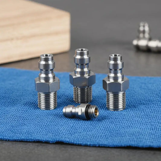 1PC Quick Connect Valve For High Pressure Applications Featuring An 8mm Male Connector And M10*1 NPT/BSPP Compatibility Peaceful Pleasures Health and Wellness