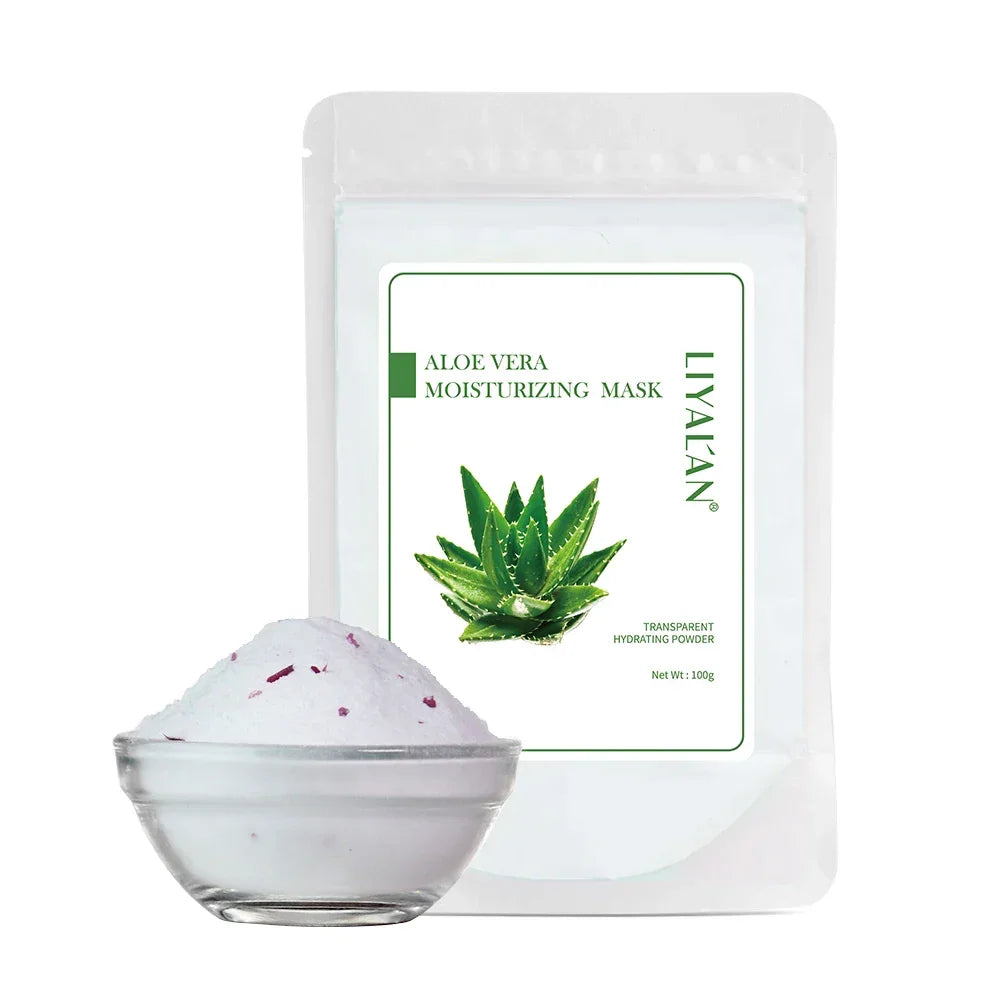 LIYALAN Face Jelly Mask Powder – Peel Off SPA Treatment Peaceful Pleasures Health and Wellness Aloe vera China Mainland 100g