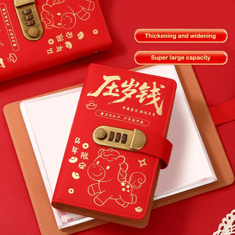 100 Envelope Money Saving Binder with Password Lock | PU Budget Book
