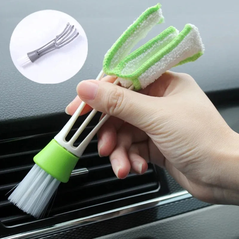 Double-Ended Car Vent & Keyboard Cleaning Brush | Microfiber