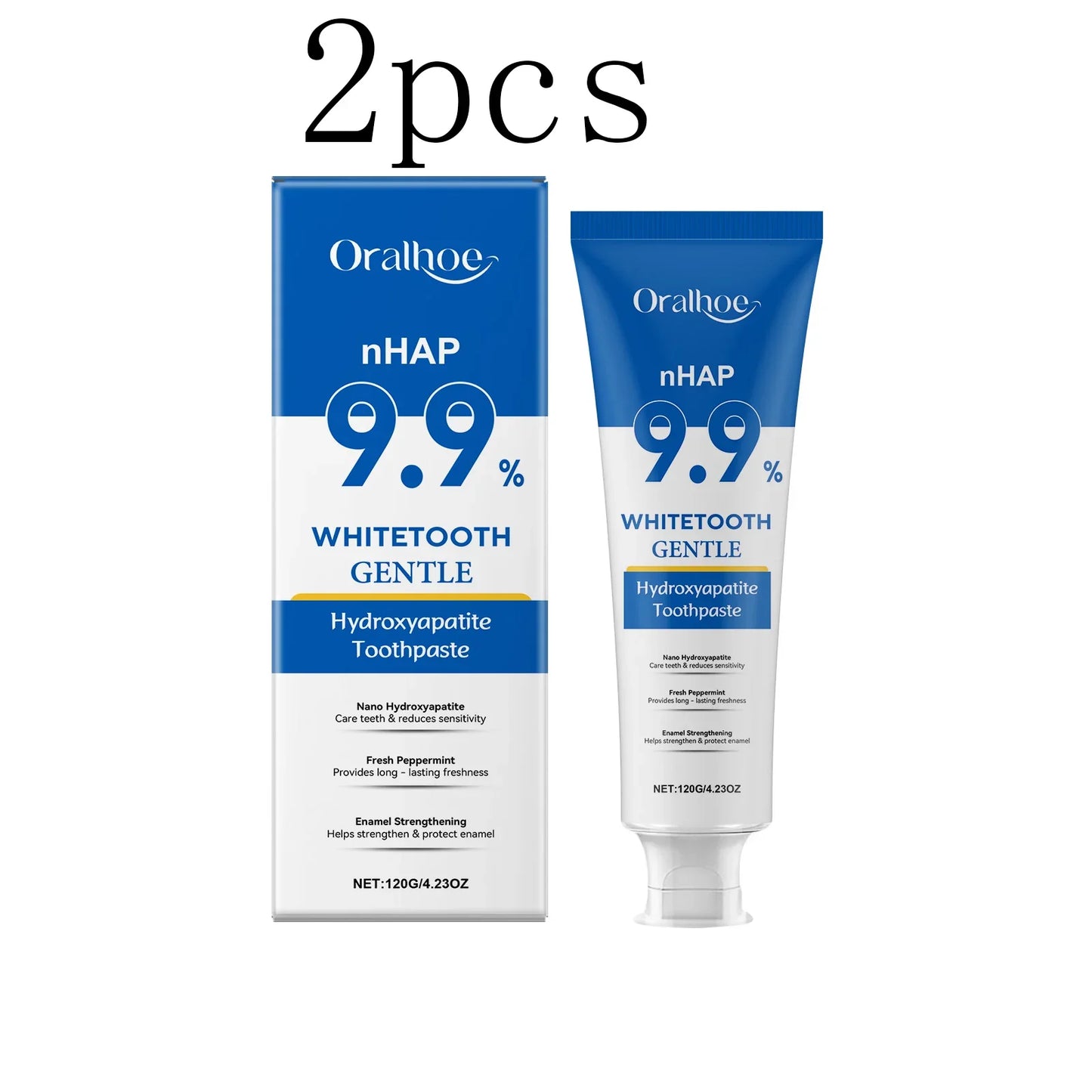 Oralhoe Hydroxyapatite Toothpaste – Enamel Repair & Whitening