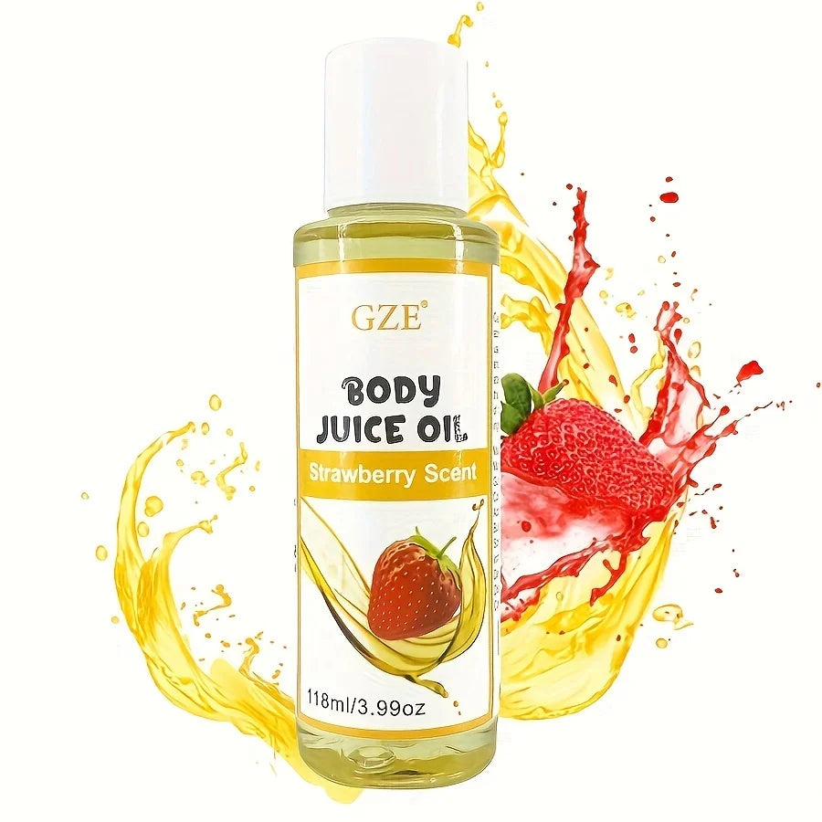 GZE Strawberry Body Juice Oil – Moisturizing Body Oil for Women