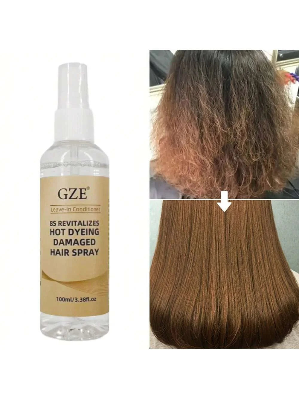 GZE Keratin Mist Spray – Frizz Control & Hair Smoothing 100ml Keratin Hair Spray Peaceful Pleasures Health and Wellness