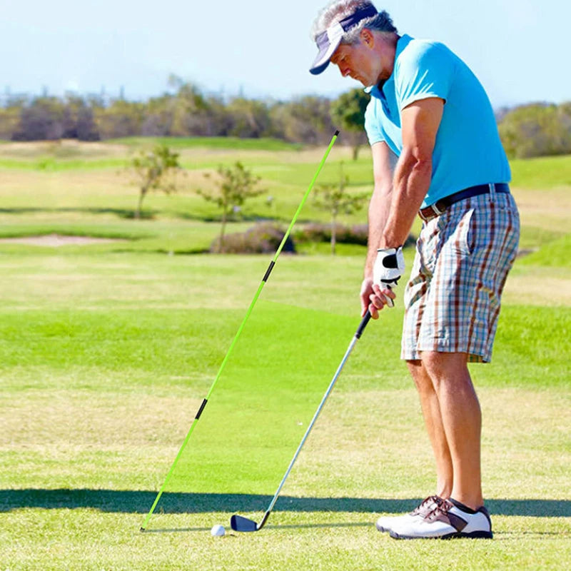 Golf Alignment Stick Folding Swing Training Aid | Practice Rod Golf Training Aid Peaceful Pleasures Health and Wellness