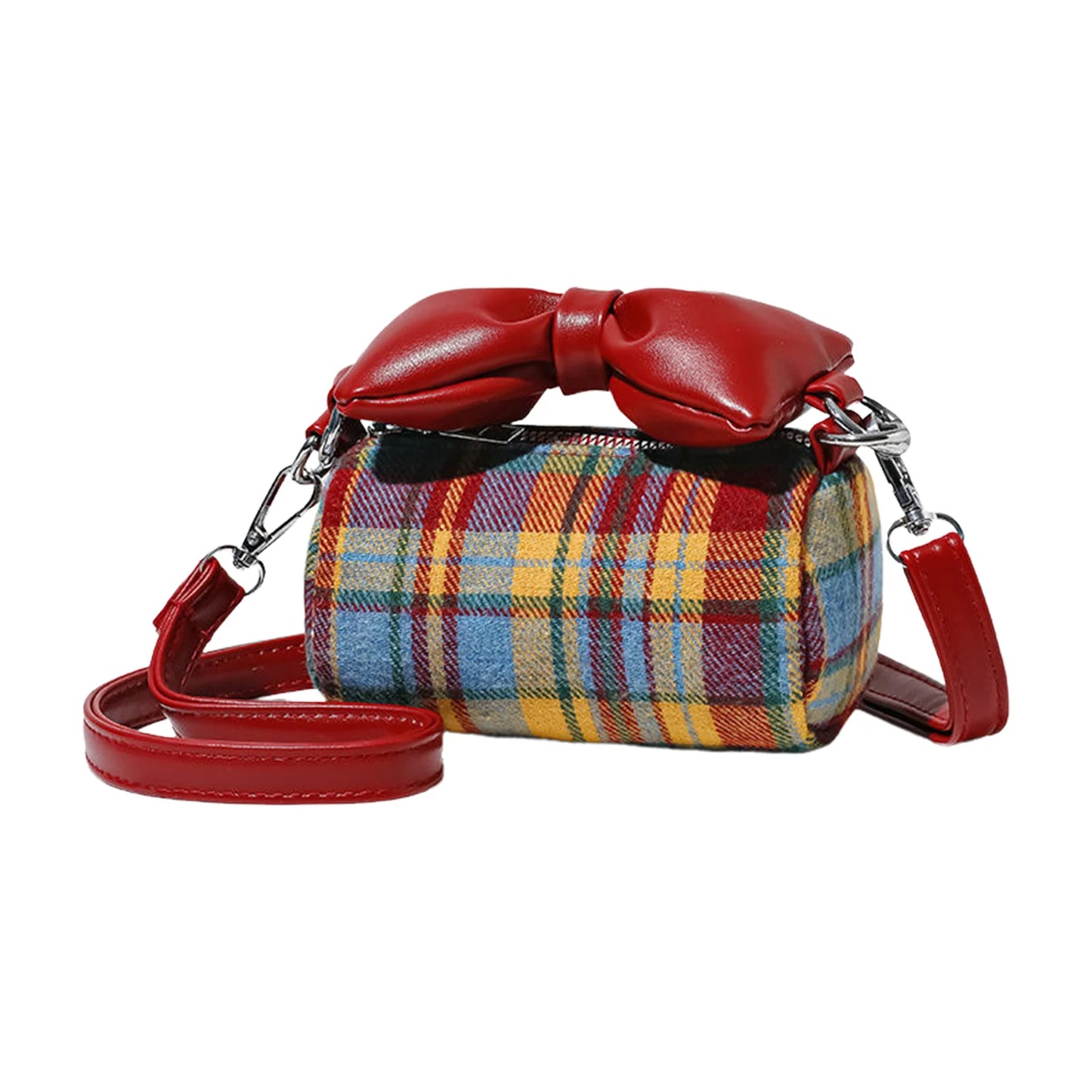 Red Crossbody Bag With Bows Decoration For Women Lightweight And Stylish Design Bag Peaceful Pleasures Health and Wellness Large
