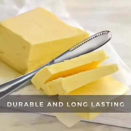 1pc Stainless Steel Butter Knife Tableware Cheese with Holes Spread Cream Knife Bread Jam Knife Cheese Butter Knife Peaceful Pleasures Health and Wellness