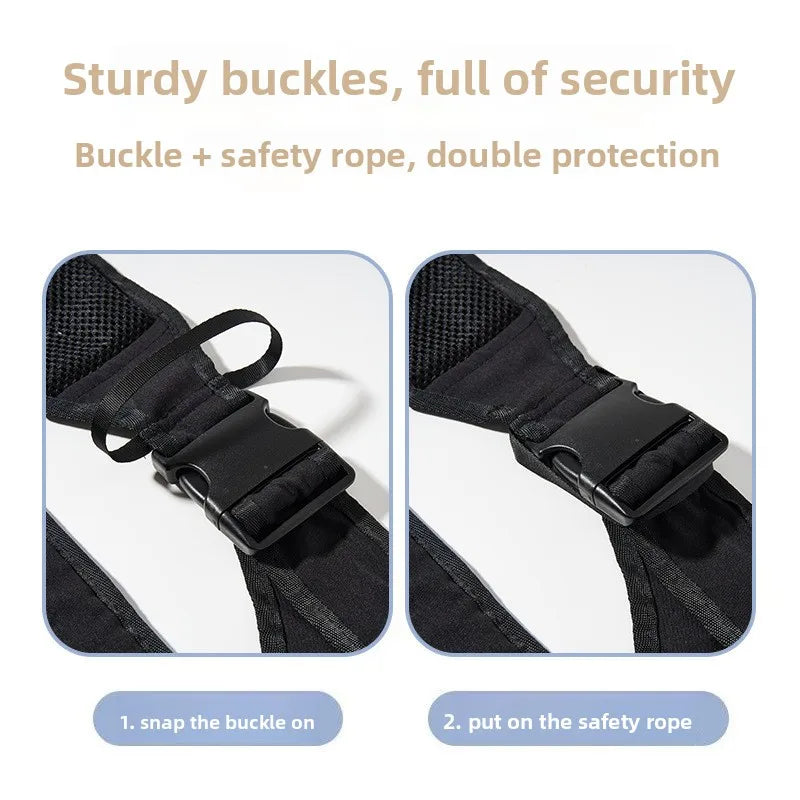 Portable Baby Waist Stool Carrier with Front Back Support Ergonomic Design for Toddlers and Infants Comfortable for Parents Peaceful Pleasures Health and Wellness