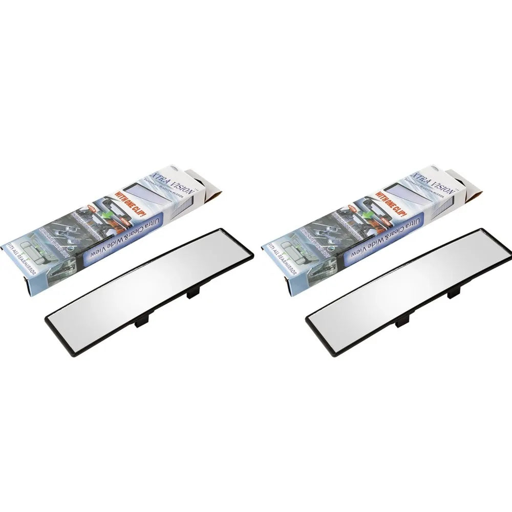 Car Interior Curved Rearview Mirror Increase Vision Field Reduce Blind Spots Universal Car Anti-glare Panoramic Rearview Mirror Peaceful Pleasures Health and Wellness 2pcs