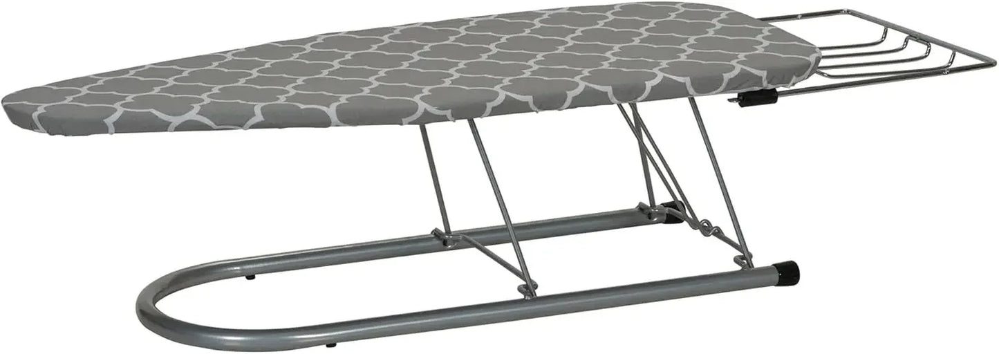 Compact Folding Ironing Board with Retractable Iron Rest, Door Hanger for Small Spaces, Dorms, Apartments Peaceful Pleasures Health and Wellness United States