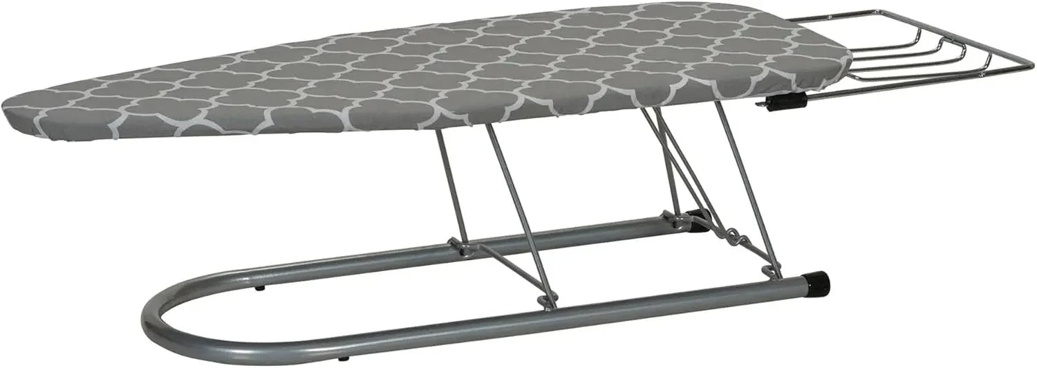 Compact Folding Ironing Board with Retractable Iron Rest, Door Hanger for Small Spaces, Dorms, Apartments Peaceful Pleasures Health and Wellness United States
