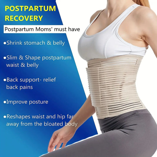High Quality Abdominal Band Tummy Belt Abdominal Binder Post Surgery Girdle Belt Support Belt Compression Stomach Wrap Peaceful Pleasures Health and Wellness