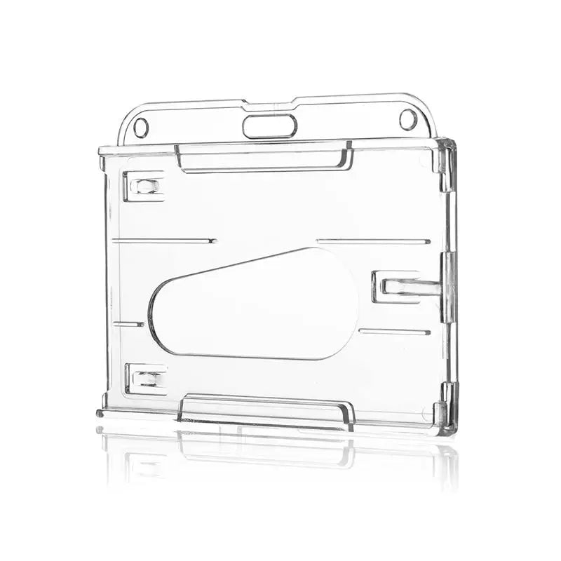 Clear Double-Sided ID Badge Holder Lightweight Card SleeveWork School Gym Easy Swipe Scan Without Removal Multipurpose Organizer Peaceful Pleasures Health and Wellness As picture 3