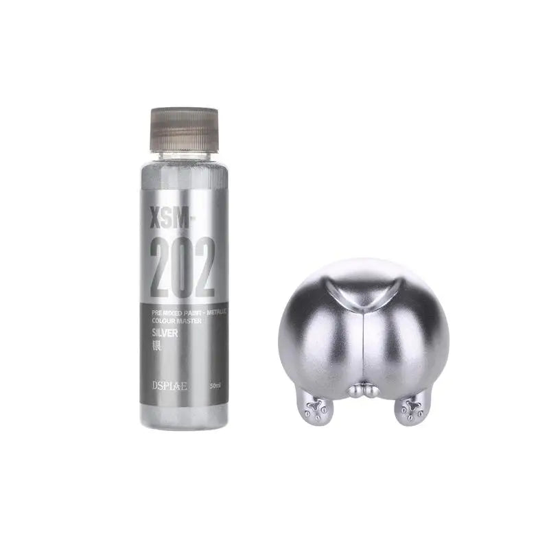 50ml Water-Based Pre-Mixed Metal Paint for Scale Models & Airbrush