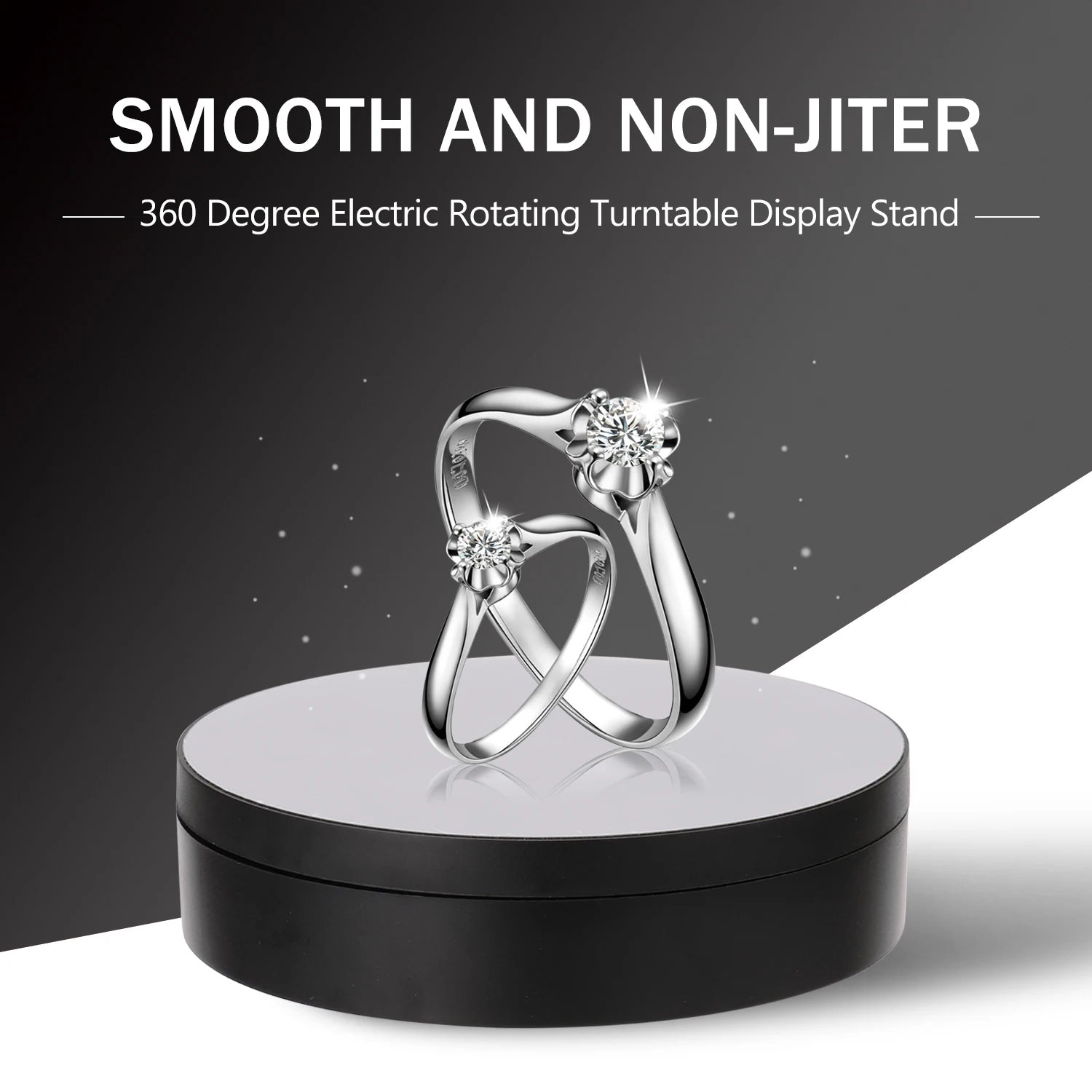 Max Load 4KG Multifunctional Rotating Display Stands Electric Turntable 360° Rotation Noiseless Rotating Table Jewelry Stand Peaceful Pleasures Health and Wellness