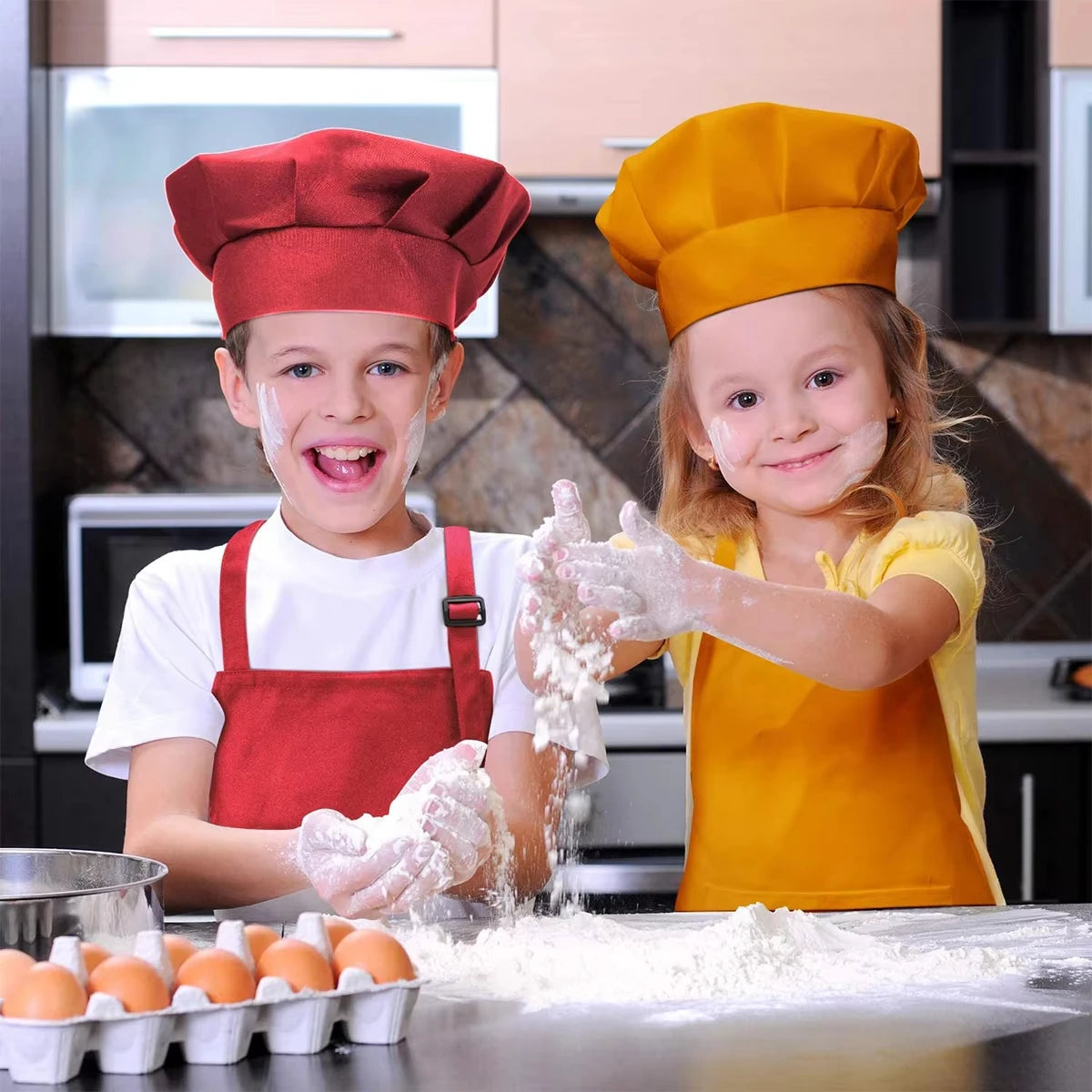 Kids Waterproof Apron with Pockets | Chef Cooking & Art Apron