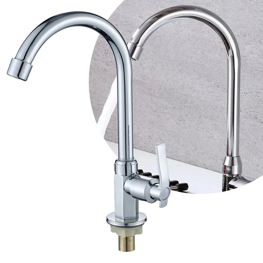 Zinc Alloy Single Handle Cold Water Kitchen & Bathroom Faucet Kitchen Sink Faucet Peaceful Pleasures Health and Wellness Default Title