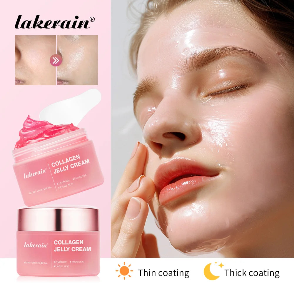 100g Collagen Jelly Cream Hydrolyzed Collagen Soft Moist Jelly Essence Shrinks Pores Moisturizing Smooth Skin Care Products Peaceful Pleasures Health and Wellness