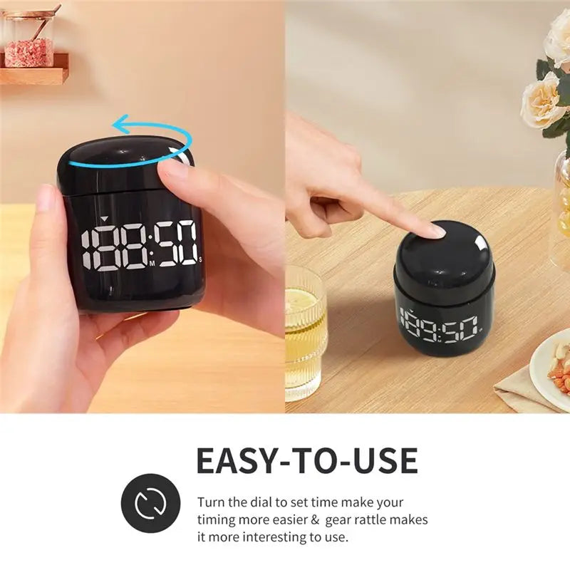 A36T-Large LED Display Countdown Countup Digital Kitchen Timer, Volume Adjustable Timer For Cooking, Student Time Management Peaceful Pleasures Health and Wellness