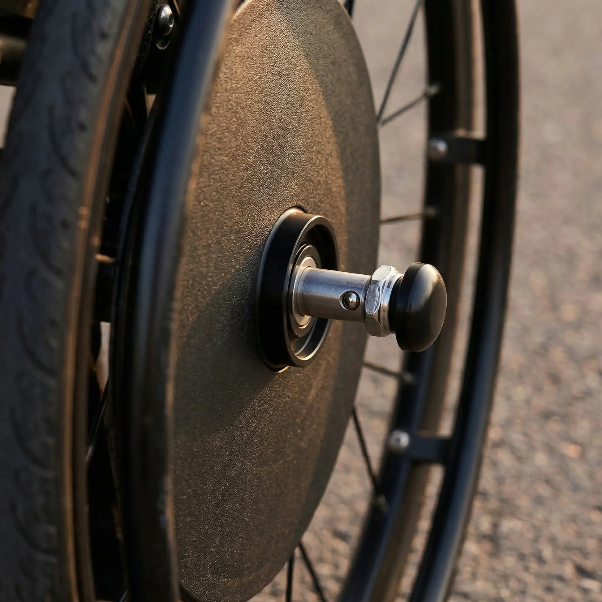 Wheelchair Quick Release Rear Axle Stainless Steel Wear Resistant Heavy Duty Mobility Sports Drive Wheelchair Replacement Parts Peaceful Pleasures Health and Wellness